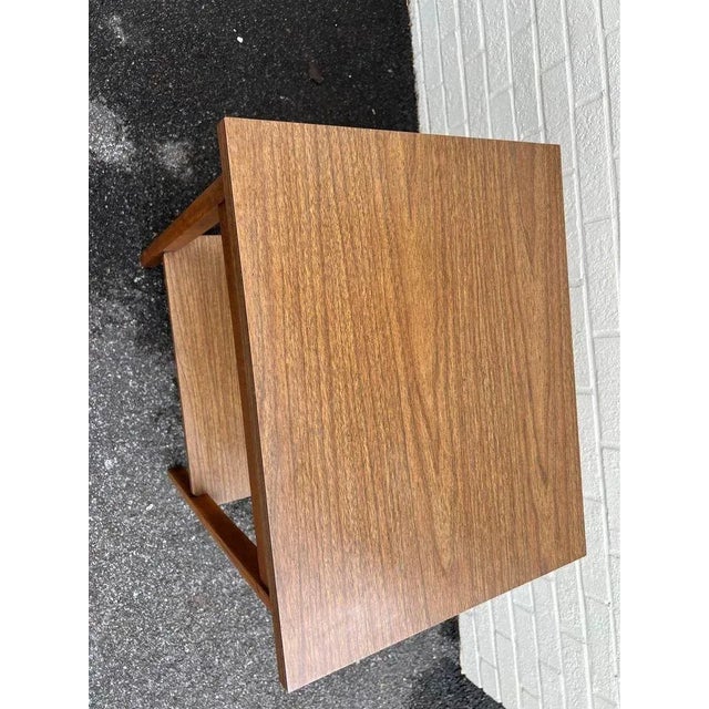 Mid 20th Century Mid Century Modern 2 Tier Side Table For Sale - Image 4 of 8