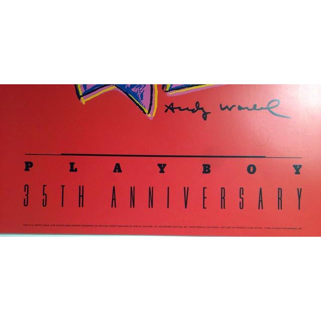 Pop Art Andy Warhol American, 1928–1987 Andy Warhol Playboy 35th Anniversary Poster Original Print, 1989 For Sale - Image 3 of 7