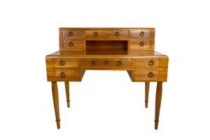French Art Deco Walnut Desk, 1940