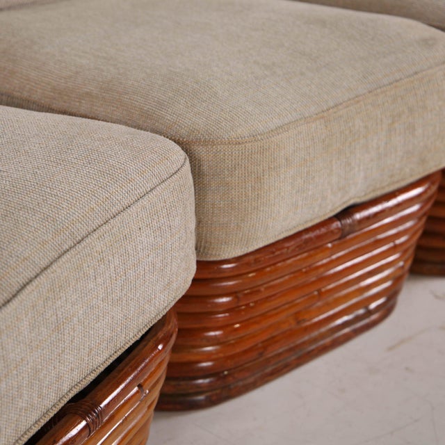 Rattan Sofa from Paul Frankl, 1970s For Sale - Image 4 of 18