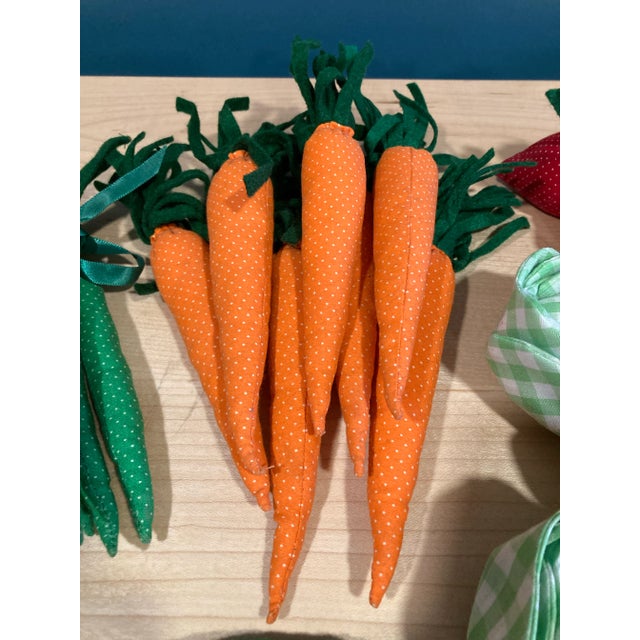 American Vintage Hand Sewn Fabric Fruit & Vegetable Decor- 29 Pieces For Sale - Image 3 of 7