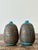 Vintage Glazed Ceramic Scored Vases - A Pair For Sale - Image 9 of 12