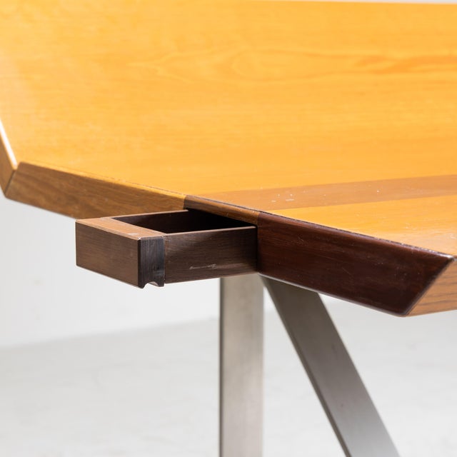 Holli Desk in Wood by Giovanni Offredi for Saporiti Italia, Italy, 1970 For Sale - Image 9 of 15