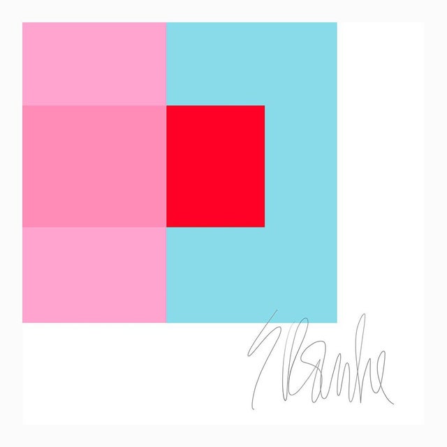 Not Yet Made - Made To Order Pink Through Red on Turquoise Fine Art Print 45" X 55" by Liz Roache For Sale - Image 5 of 6