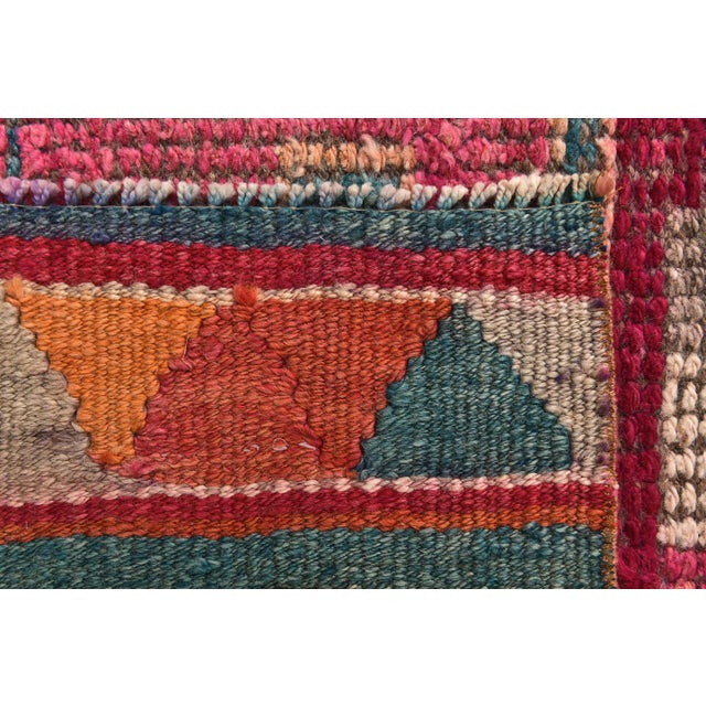 Vintage Handmade Soft Runner Rug For Sale - Image 12 of 14