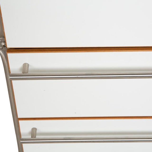 Desk in Metal and White Wood from System180 For Sale - Image 4 of 12