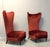 1990s 1990s Paolo Buffa Style Red Velvet Tall Back Slipper Chairs - A Pair For Sale - Image 5 of 13