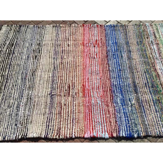 1960s Vintage Turkish Kilim Rug - 82" X 53" For Sale - Image 5 of 10