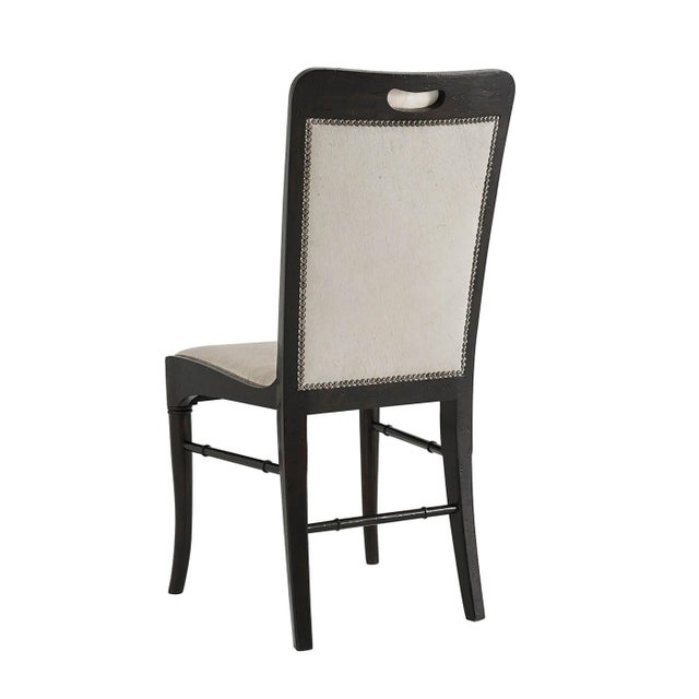 Mid-Century Modern Modern Hyde Upholstered Dining Chairs- Set of 2 For Sale - Image 3 of 7
