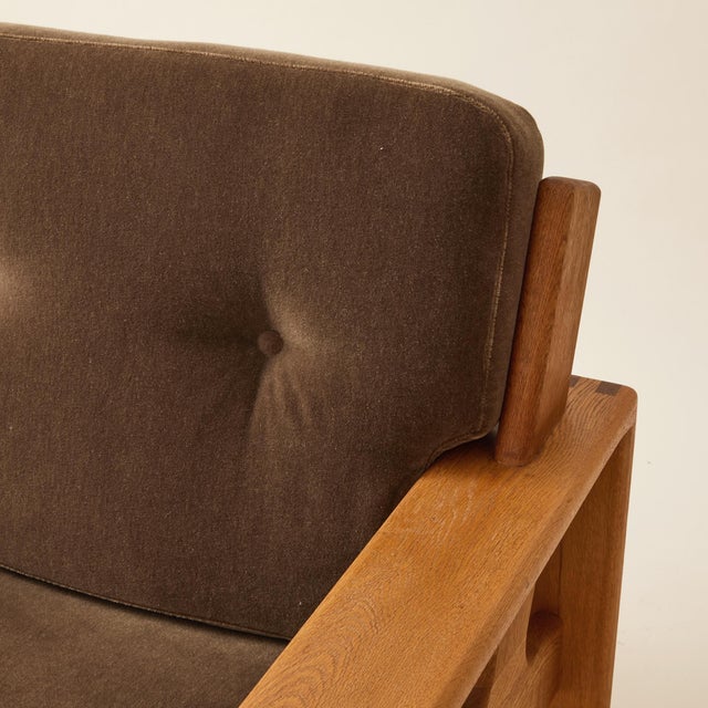 Wood Esko Pajamies Finnish Leather and Oak "Bonanza" Lounge Chairs, 1960s, a Pair For Sale - Image 7 of 9