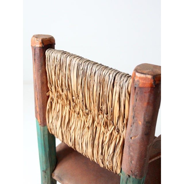 Vintage Mexican Hacienda Chair, Sofa and Loveseat Set For Sale - Image 11 of 15