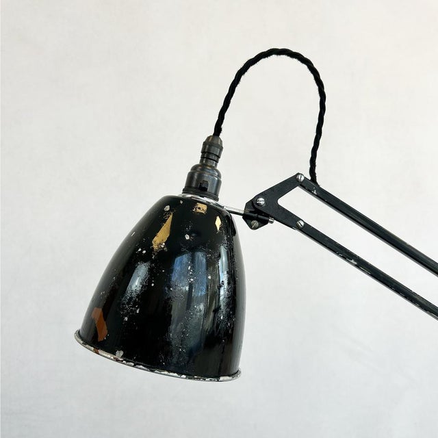 Mid-Century Modern Black Model 1209 Anglepoise Desk Lamp by Herbert Terry, 1930s For Sale - Image 3 of 12
