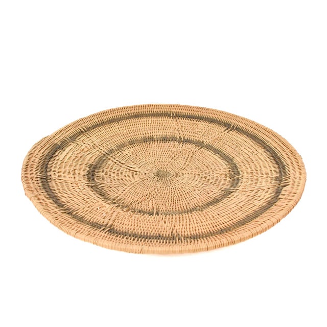 Early 20th Century Makenge Flat Wedding Basket Zambia 16 Inch For Sale In Denver - Image 6 of 7