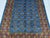 5'1" X 6'5" Blue Turkmen Mori Gul Geometric Rug For Sale - Image 9 of 17