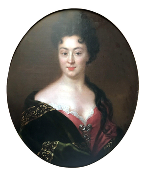 French School Artist, Portrait of a Lady, 18th Century, Oil on Canvas, Framed