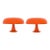 1970s Orange Nesso Table Lamp by Giancarlo Mattioli for Artemide - a Pair For Sale