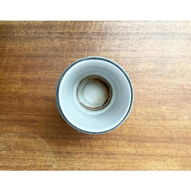 Ivory Mid-Century German Studio Pottery Minimalist Vase from Wächtersbach, 1960s For Sale - Image 8 of 14