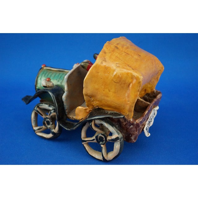 1940s Ceramic Car by Signorelli, Rome, Italy, 1940s For Sale - Image 5 of 18