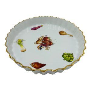 Vintage Lourioux Ceramic Quiche Dish