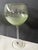 Late 20th Century Vintage Lenox Olive Green Ombré Optic Ribbed Balloon Bowl Wine Goblets -- Set of 5 For Sale - Image 5 of 10