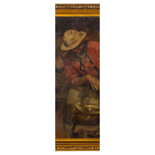 Alves Cardoso, Potter, 1927, Oil Painting on Canvas For Sale - Image 7 of 8