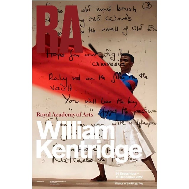 This poster features a still from the film Notes Towards a Model Opera. The exhibition includes a four-metre wide...