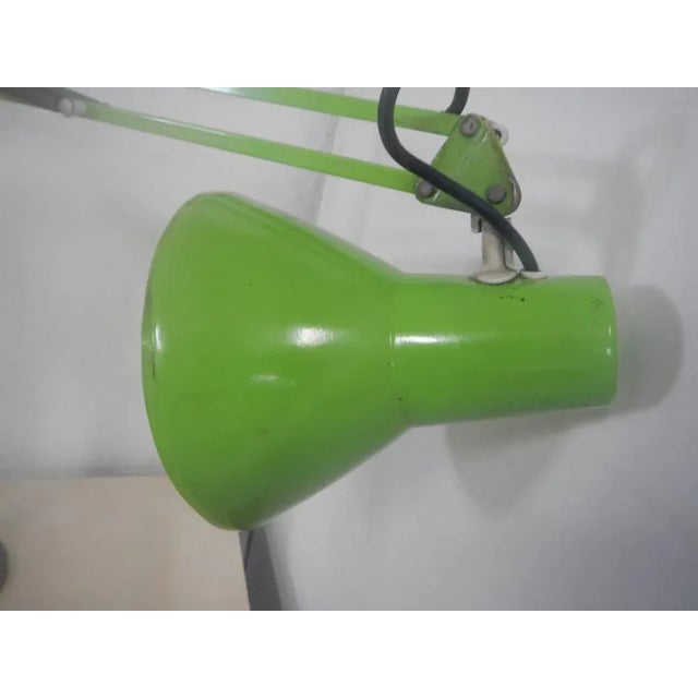 Green Metal Table Lamp, 1970s For Sale - Image 8 of 10