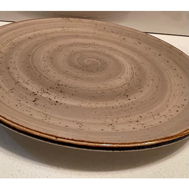 Late 20th Century Steelite Performance Coupe Craft Porcini Dinner Plate, England For Sale - Image 9 of 10