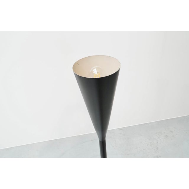 Metal Polifemo or Eye Floor Lamp Model 12555 by Angelo Lelii for Arredoluce, Italy, 1950s For Sale - Image 7 of 16