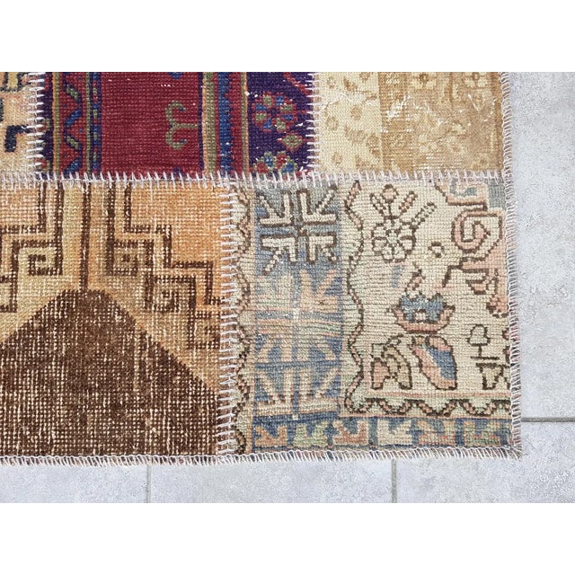 Anatolian Wool Oushak Vintage Runner For Sale - Image 4 of 10