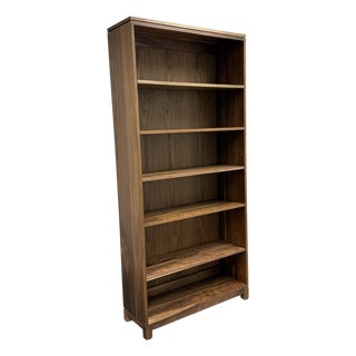 Gat Creek Oxford Open Tall Walnut Bookcase For Sale