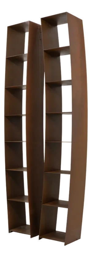 Steel Bookcases by Wolfgang Laubersheimer for Pentagon, 1980s, Set of 2