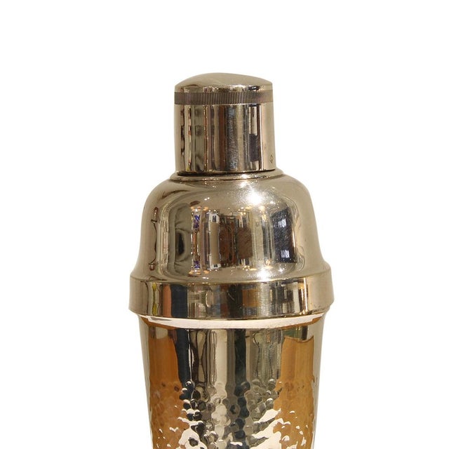 American Hammered Alpaca Cocktail Shaker, Italy, 1960 For Sale - Image 3 of 9