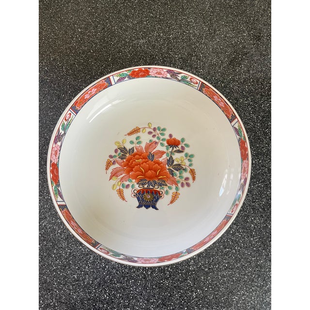 Asian Colorful Bowl With Floral Motif For Sale - Image 3 of 6