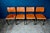 Modernist Chairs in Wood and Metal, 1970s, Set of 4 For Sale - Image 4 of 18