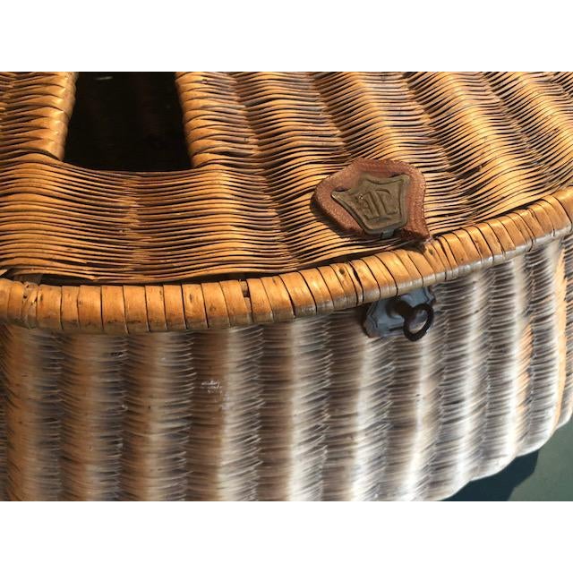 Wicker Fishing Creel Basket Chairish