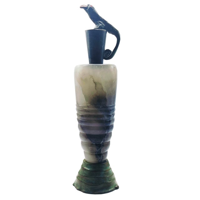 Italian Alabaster Vase by Annibale Oste, 2000s For Sale - Image 10 of 10