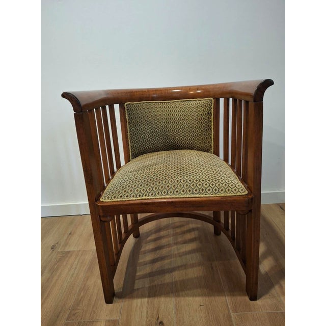 Vintage Art Nouveau Tub Chairs by Josef Hoffmann for J&J Kohn, Austria, 1924, Set of 4 For Sale - Image 9 of 16