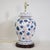 Pair of Vintage Brunschwig & Fils Cadiz Table Lamps With Lid - Blue and White Ceramic With Boar and Deer Motif For Sale - Image 9 of 18