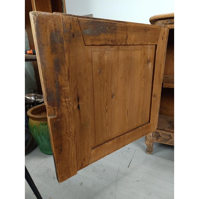 Wood Rustic Folk Art Sideboard For Sale - Image 7 of 18