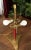 1960’s Mid-Century Modern Leather & Brass Floor Lamp For Sale - Image 4 of 12