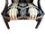 Mid 20th Century Mid 20th Century Pair of Baker Furniture Chippendale Style Mahogany With Scalamandre Fabric Upholstered Library Chairs For Sale - Image 5 of 11