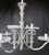 Vintage Arts Deco 8 Light Chrome Chandelier For Sale - Image 4 of 15