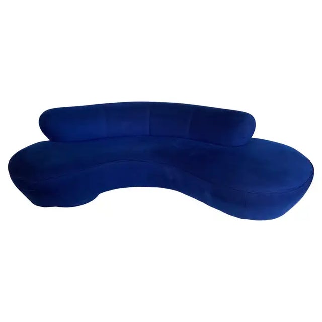 Iconic Mid Century Modern Vladimir Kagan serpentine cloud sofa for Directional, USA circa 1970's. This highly collectable...