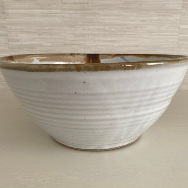 1980s Raku Style Studio Art Pottery Bowl by Evans For Sale In Dallas - Image 6 of 12