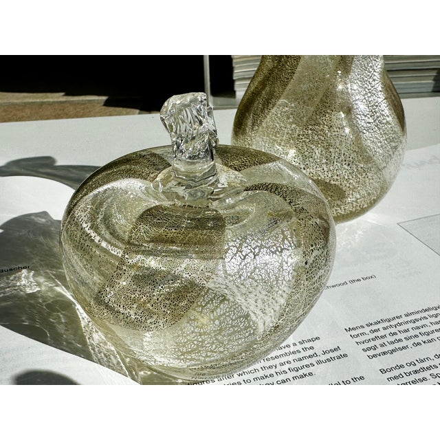 Murano Glass Apple and Pear by Seguso Viro, Italy, 1990s, Set of 2 For Sale - Image 14 of 17