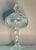 1950’s Diamond Point Pressed Glass Compote Dish For Sale - Image 4 of 8