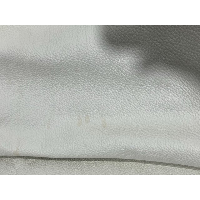 1970s Lafer Kiri Recliner. White Leather For Sale - Image 10 of 14