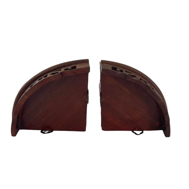 Chinosierie Carved Corner Wall Shelves For Sale - Image 10 of 11