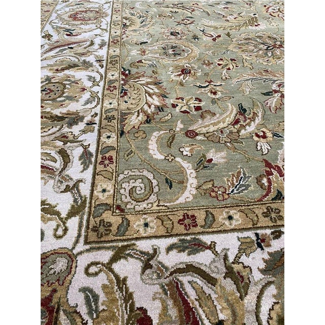10x14 Indian Agra Area Rug - 106226 For Sale In Dallas - Image 6 of 15